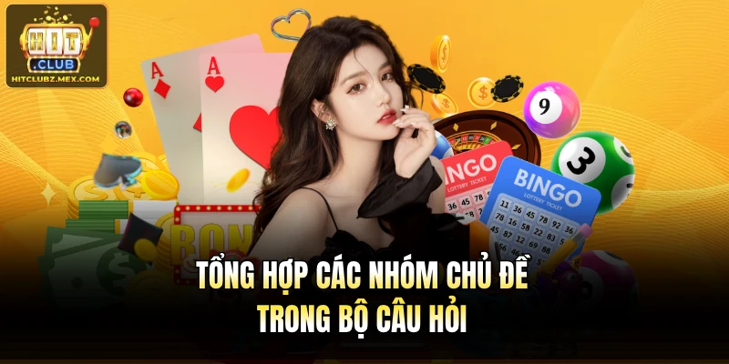 Tổng hợp các nhóm chủ đề trong bộ câu hỏi